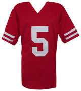 Trey Lance Signed Red Custom Football Jersey (Beckett)