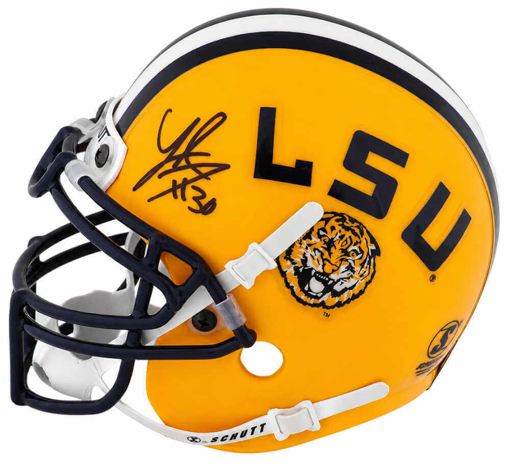LaRon Landry Signed LSU Tigers Schutt Mini Helmet