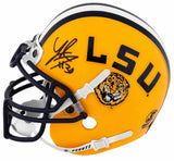 LaRon Landry Signed LSU Tigers Schutt Mini Helmet