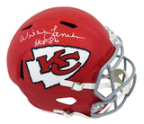 Willie Lanier Signed Kansas City Chiefs Throwback Riddell Full Size Speed Replica Helmet w/HOF'86