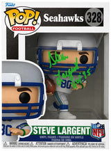 Steve Largent Signed Seattle Seahawks NFL Legends Funko Pop Doll #328 w/HOF'95