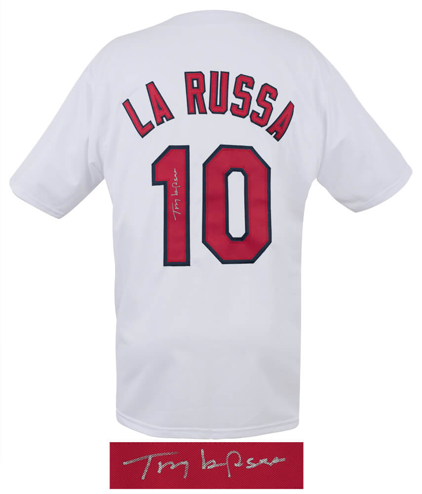 Tony LaRussa Signed White Custom Baseball Jersey