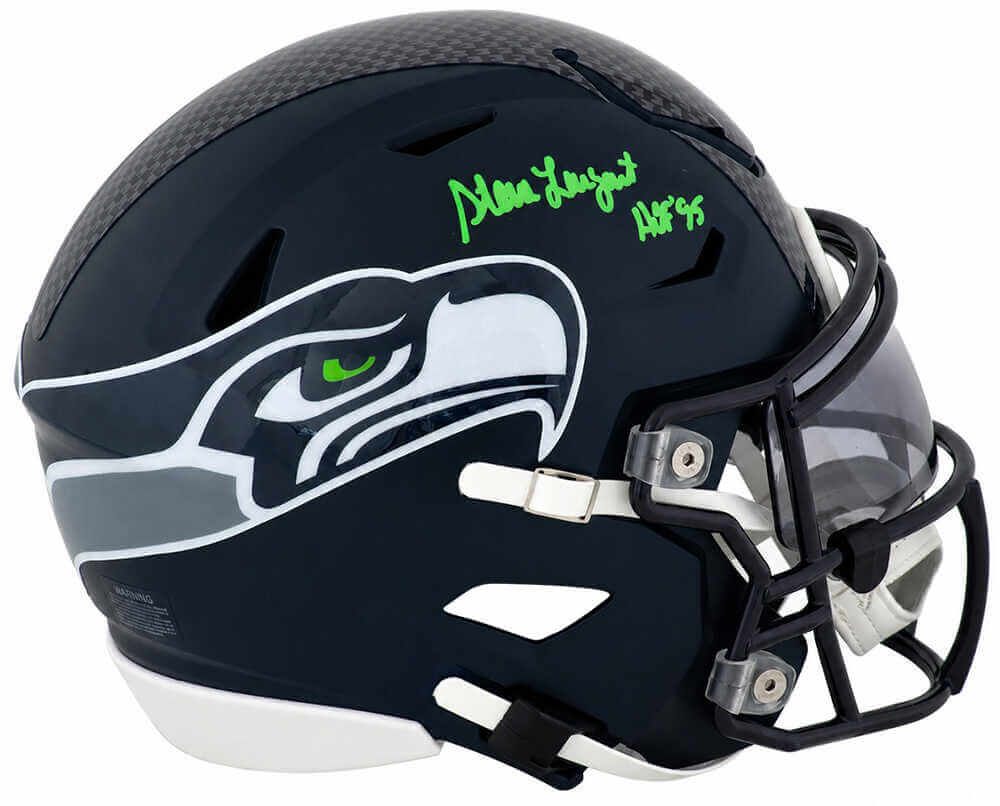 Steve Largent Signed Seattle Seahawks Riddell Mid-Size (MIDI) SpeedFlex Helmet w/HOF'95