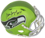 Steve Largent Signed Seattle Seahawks FLASH Riddell Speed Mini Helmet w/HOF'95