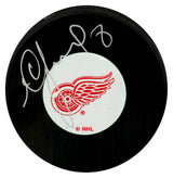 Igor Larionov Signed Detroit Red Wings Logo Hockey Puck