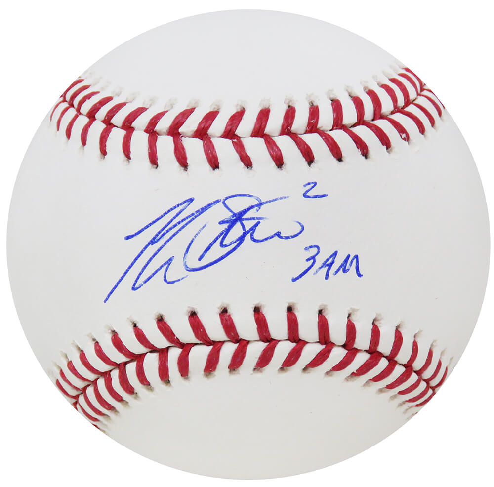 Tommy La Stella Signed Rawlings Official MLB Baseball w/3 A.M.