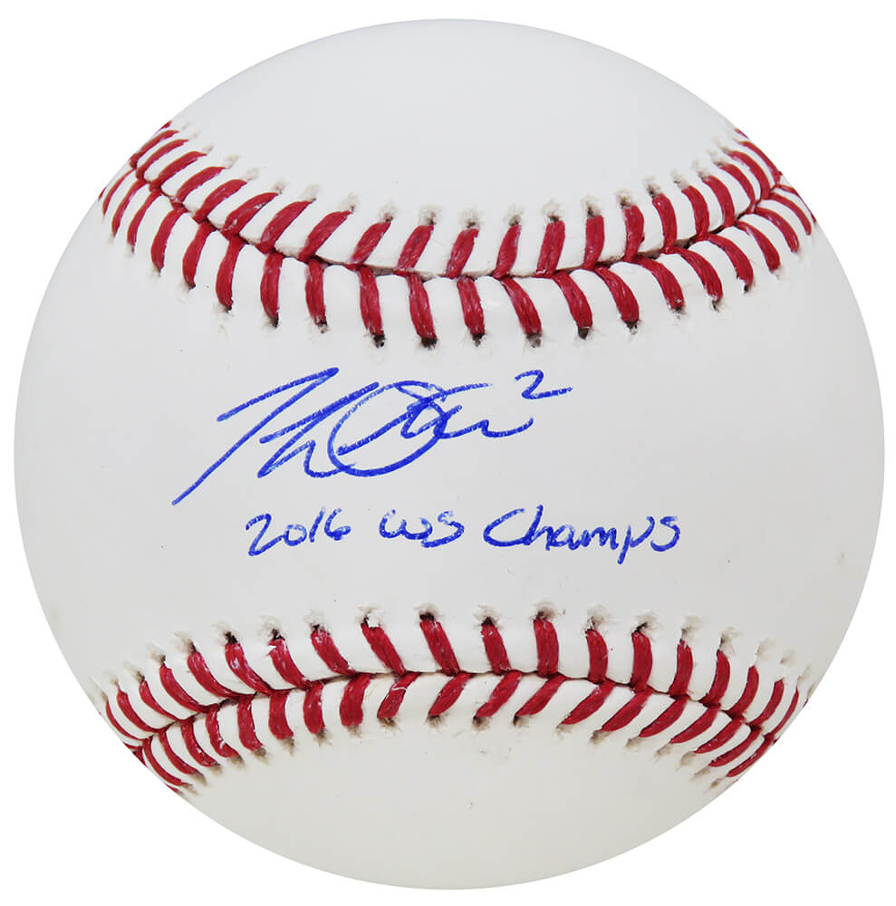 Tommy La Stella Signed Rawlings Official MLB Baseball w/2016 WS Champs