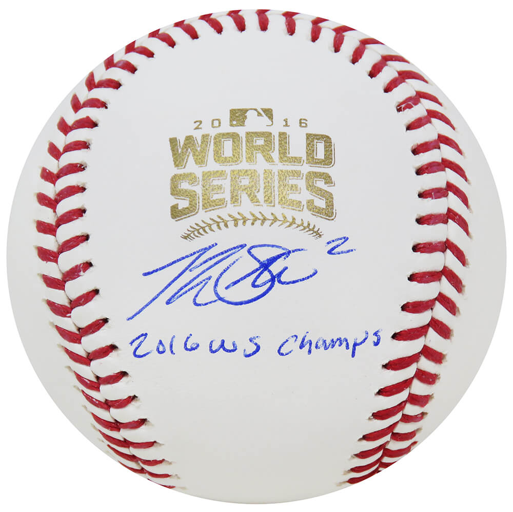 Tommy La Stella Signed Rawlings Official 2016 World Series MLB Baseball w/16 WS Champs