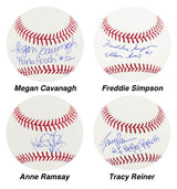 A League Of Their Own (Rockford Peaches) Signed Individual Rawlings MLB Baseball w/Character Names (Set of 10 Balls)