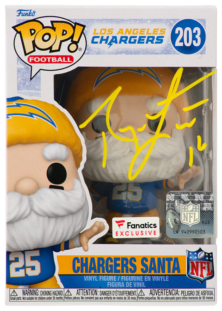 Ryan Leaf Signed Chargers SANTA Funko Pop Doll #203