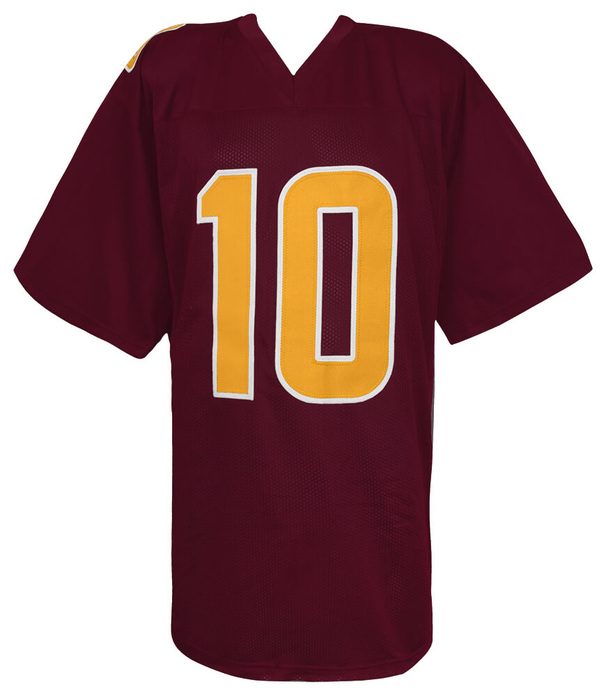 Sam Leavitt Signed Red Custom College Football Jersey - (Beckett)