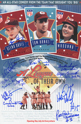 A League Of Their Own (Rockford Peaches) Cast Signed 11x17 Movie Poster (11 Signatures - w/Character Names)