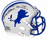 Dick LeBeau Signed Detroit Lions Throwback Riddell Speed Mini Helmet w/HOF 2010