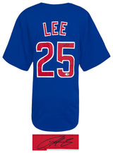 Derrek Lee Signed Blue Custom Baseball Jersey - (JSA)