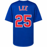 Derrek Lee Signed Blue Custom Baseball Jersey