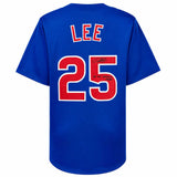 Derrek Lee Signed Blue Custom Baseball Jersey w/05 NL Batting Champ