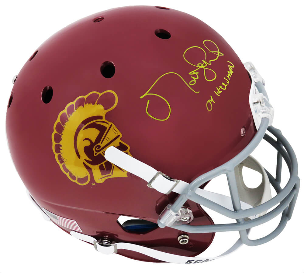Matt Leinart Signed USC Trojans Schutt Full Size Replica Helmet w/04 Heisman