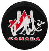 Mario Lemieux Signed Team Canada Logo Hockey Puck - (PSA COA)