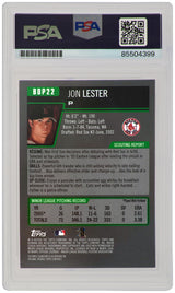 Jon Lester Signed Boston Red Sox 2006 Bowman Draft Gold Rookie Baseball Card #BDP22 - (PSA Encapsulated)