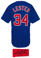 Jon Lester Signed Blue Custom Baseball Jersey
