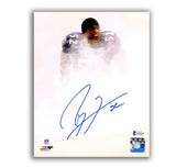 Ray Lewis Signed Baltimore Ravens Smoke 8x10 Photo (Beckett)