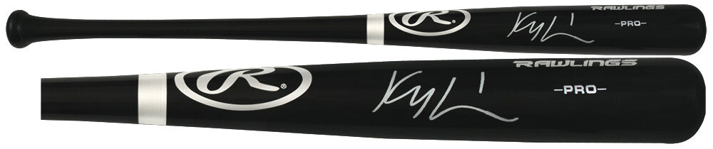 Kyle Lewis Signed Rawlings Pro Black Baseball Bat - (Fanatics)