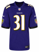 Jamal Lewis Signed Baltimore Ravens Purple Nike Replica Football Jersey