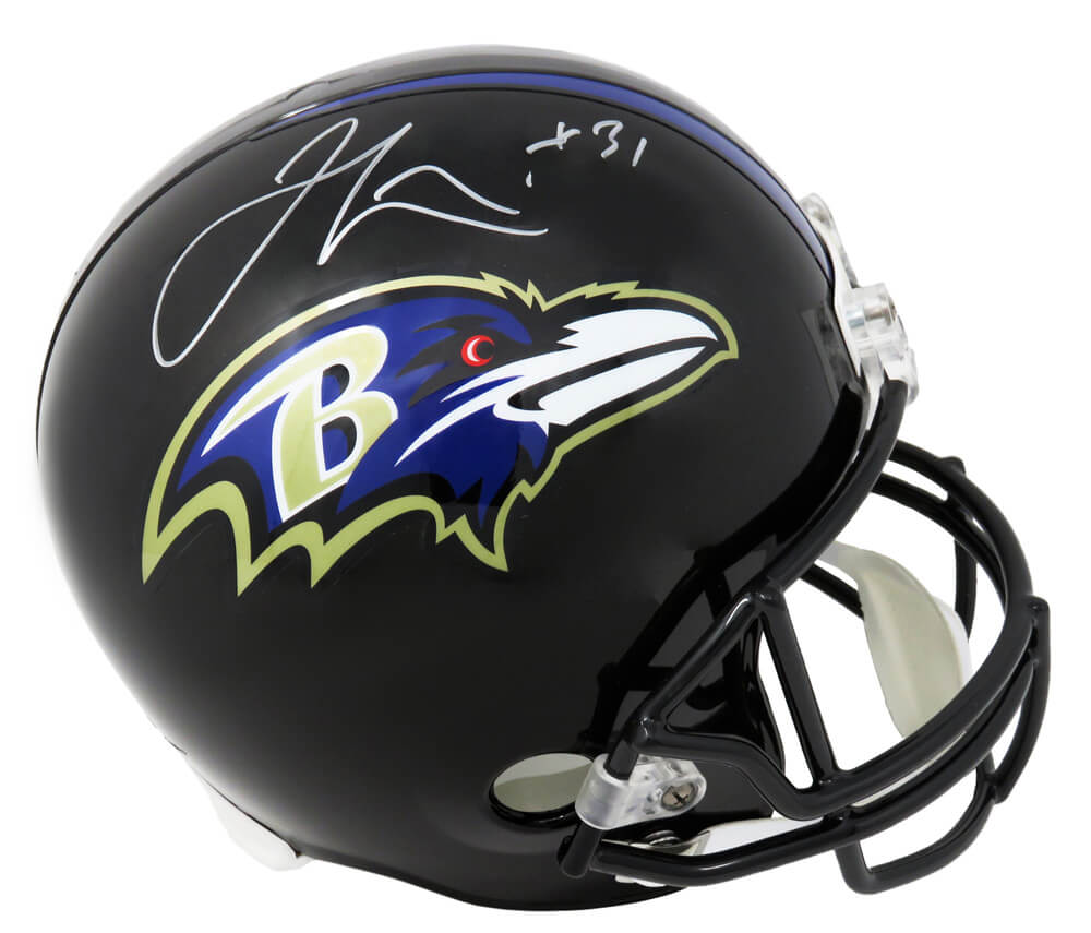 Jamal Lewis Signed Baltimore Ravens Riddell Full-Size Replica Helmet