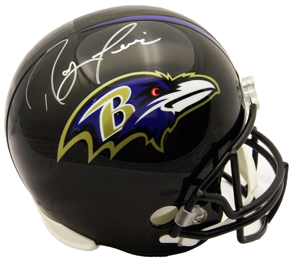 Ray Lewis Signed Baltimore Ravens Riddell Full-Size Replica Helmet