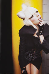 Lady Gaga Magazine Photoshoot Worn Faux Snake Skin Graffiti Style Corset