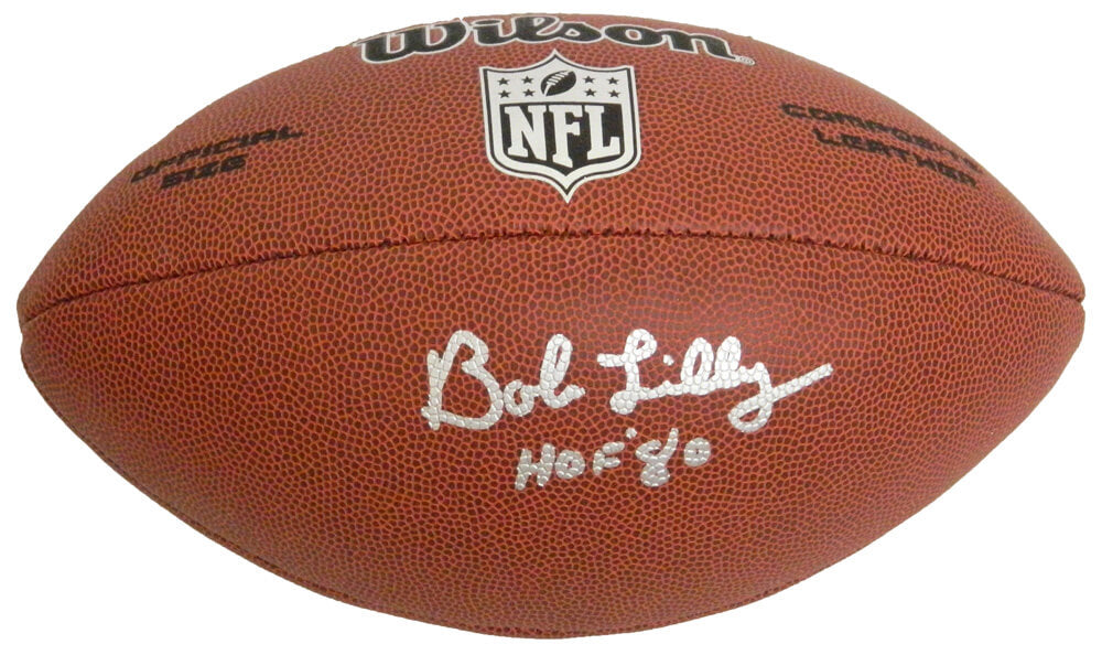 Bob Lilly Signed Wilson Limited NFL Full Size Football w/HOF 80
