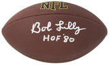 Bob Lilly Signed Wilson Super Grip Full Size NFL Football w/HOF'80