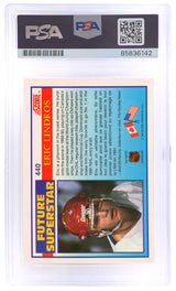 Eric Lindros Signed 1990 Score Future Superstar Rookie Hockey Card #440 - (PSA Encapsulated - Auto Grade 10)