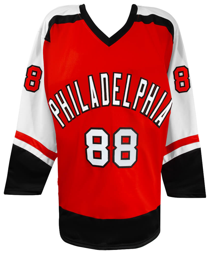 Eric Lindros Signed Orange Custom Hockey Jersey w/HOF'16