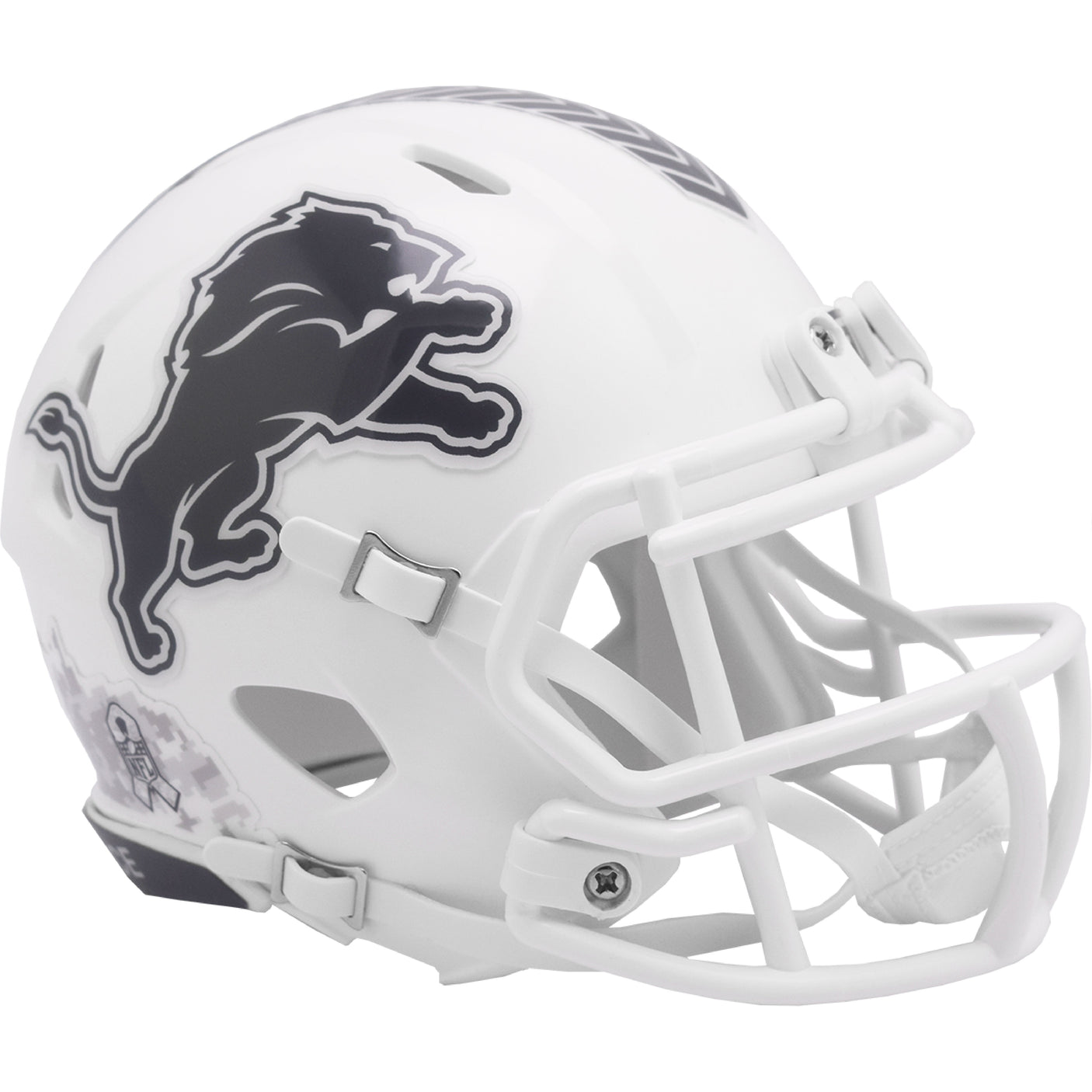 Detroit Lions 2024 Salute to Service Riddell Speed Mini Football Helmet NFL