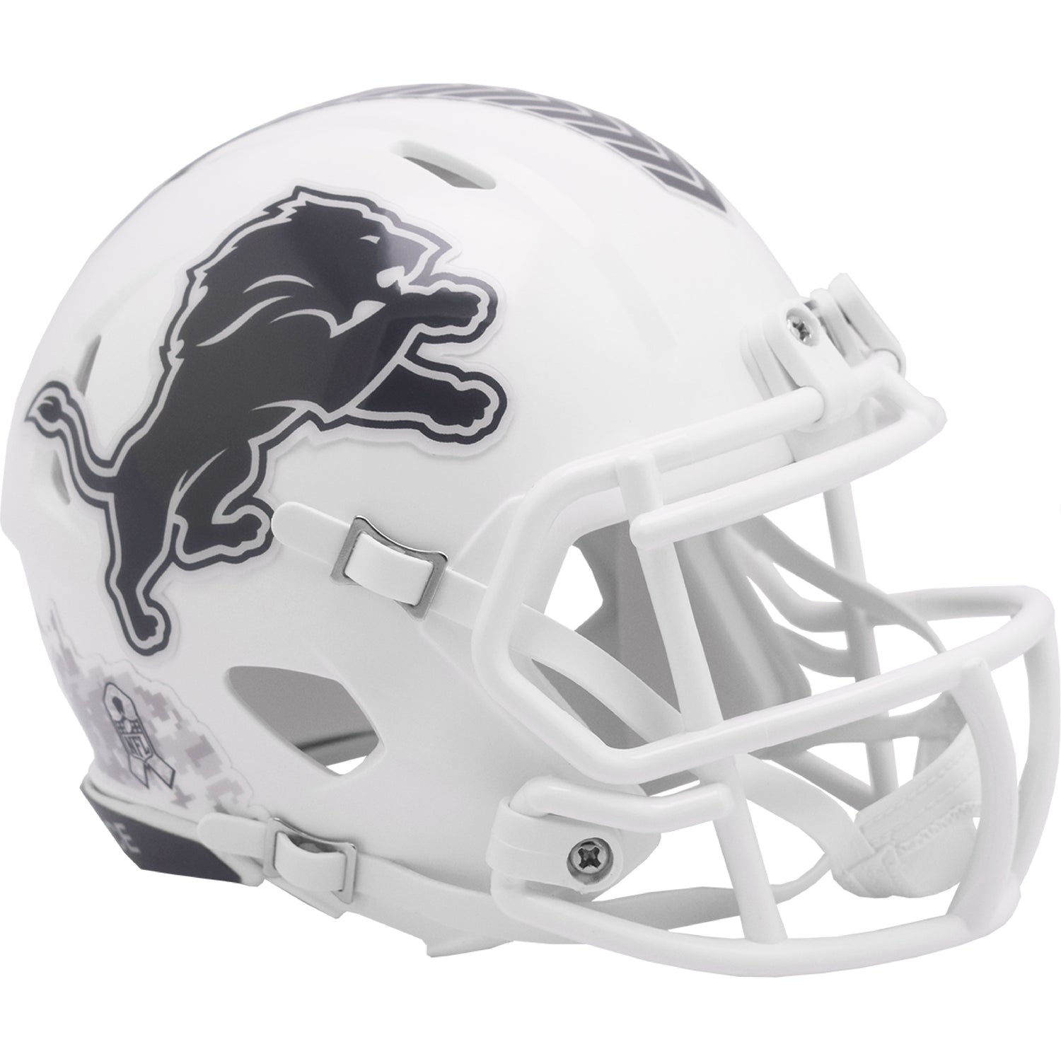 Detroit Lions 2024 Salute to Service Riddell Speed Mini Football Helmet NFL