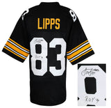 Louis Lipps Signed Black Custom Jersey w/ROY'84