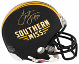 Louis Lipps Signed Southern Mississippi Throwback Riddell (VSR4) Mini Helmet