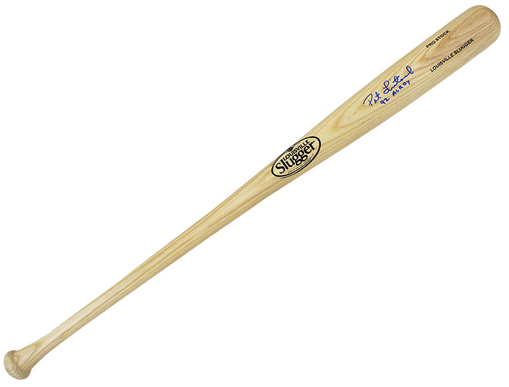 Pat Listach Signed Louisville Slugger Pro Stock Blonde Baseball Bat w/92 AL ROY