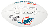 Larry Little Signed Miami Dolphins Franklin White Logo Football w/HOF'93