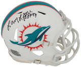 Larry Little Signed Miami Dolphins Riddell Speed Mini Helmet W/HOF'93