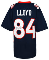 Brandon Lloyd Signed Navy & Orange Custom Football Jersey