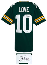 Jordan Love Signed Green Custom Football Jersey - (Beckett)