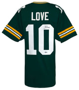Jordan Love Signed Green Custom Football Jersey - (Beckett)