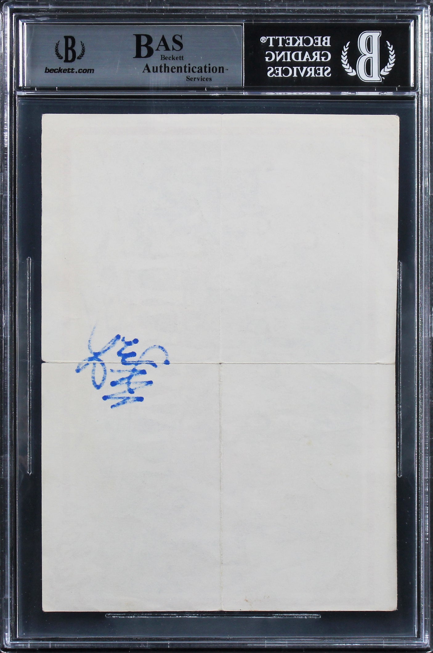 Magic Johnson Authentic Signed 1980 Topps 5x7 Team Poster #8 Card BAS Slabbed