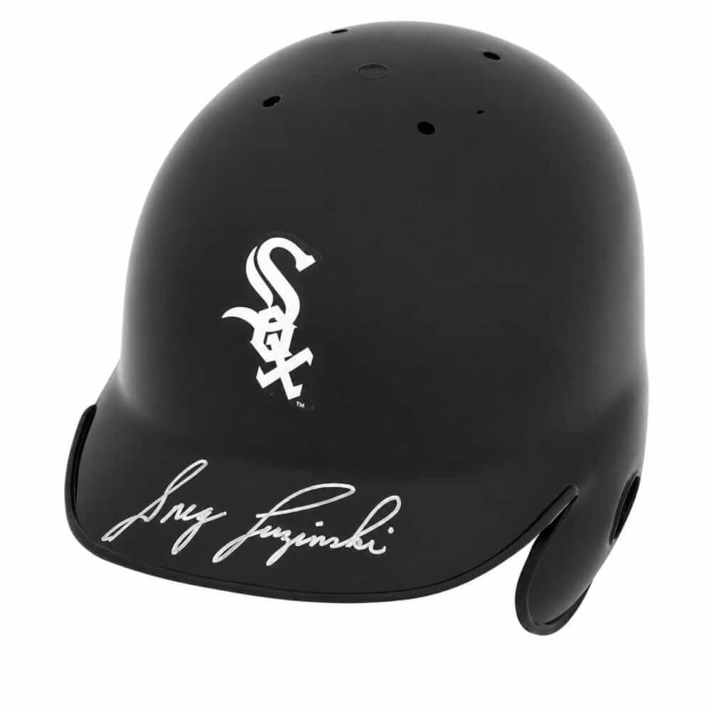 Greg Luzinski Signed Chicago White Sox Riddell Baseball Mini Batting Helmet