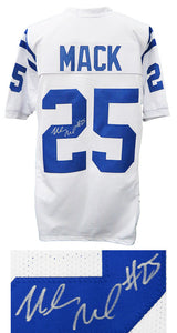 Marlon Mack Signed White Custom Football Jersey