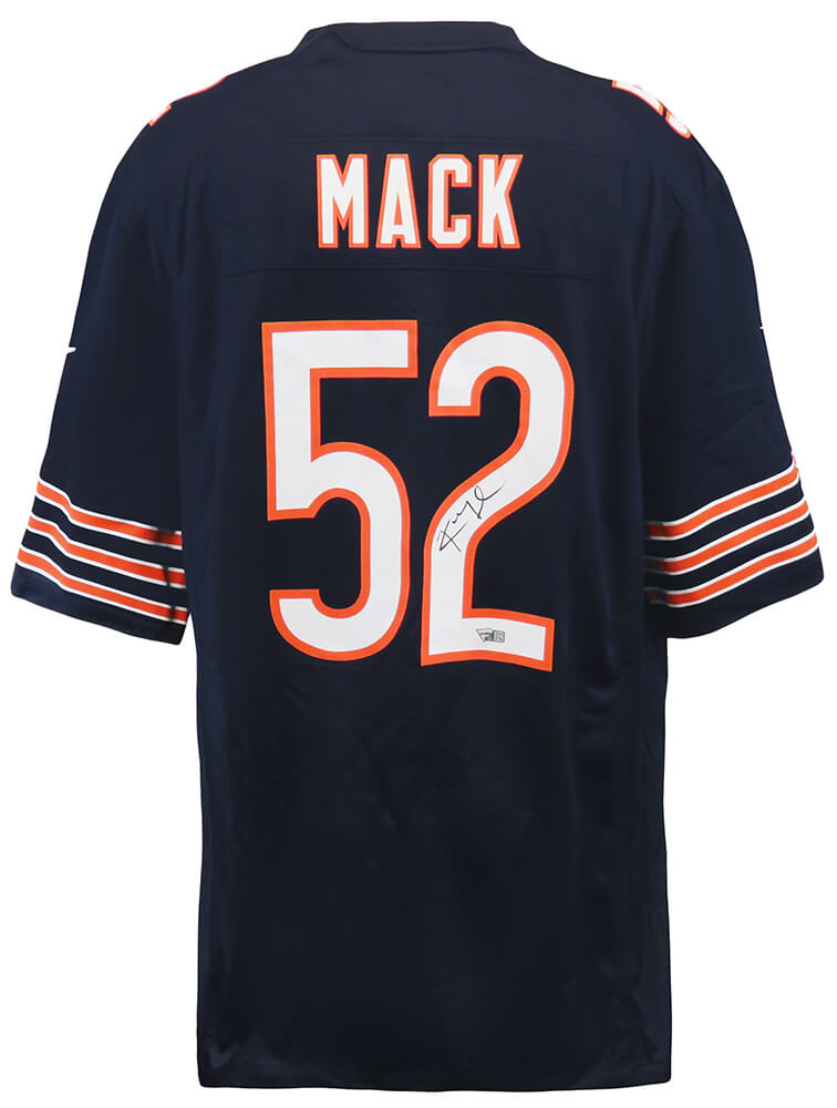 Khalil Mack Signed Chicago Bears Nike Navy Replica Football Jersey (Fanatics)