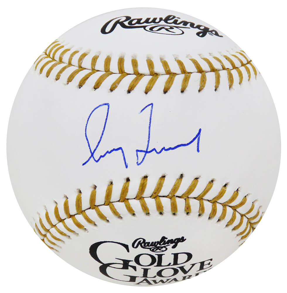 Greg Maddux Signed Rawlings Gold Glove Award Logo MLB Baseball