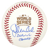 Joe Maddon Signed Rawlings 2016 World Series Baseball w/2016 WS Champs